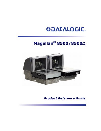 Datalogic Magellan 8500/8500Q Product Reference Guide