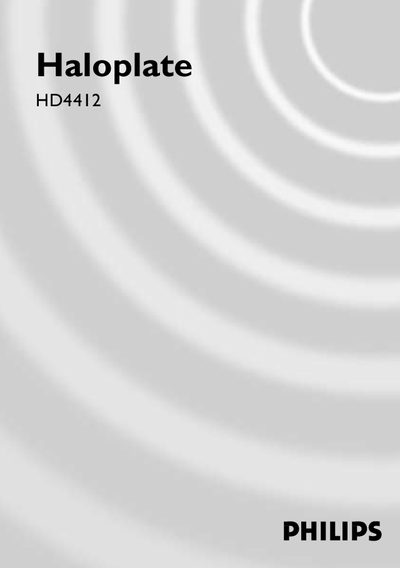 Philips HD4412 User Manual - cover page