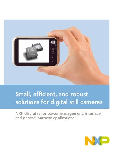 NXP Digital Still Camera Discretes Product Leaflet - cover page