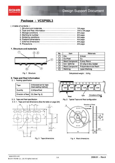 ROHM VCSP50L3 Design Support Document - cover page