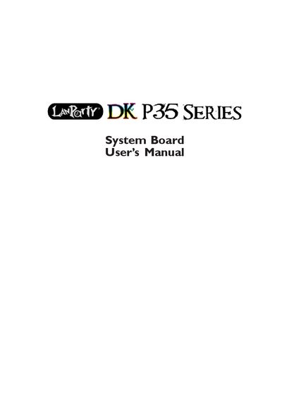 DK P35 Series Motherboard User Manual - cover page