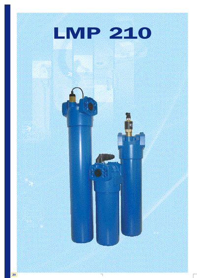 MP Filtri LMP 210 Filter Technical Data - cover page
