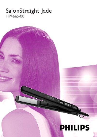Philips HP4665/00 Hair Straightener User Manual - cover page