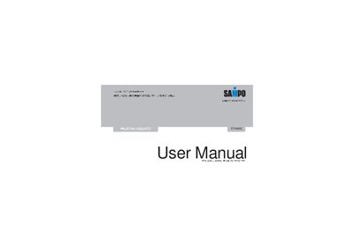 Sampo ET-M402 Ear Thermometer User Manual - cover page