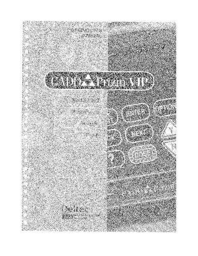 Cadd Prizm-6100 Manual - cover page
