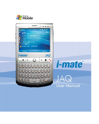 i-mate JAQ User Manual - cover page