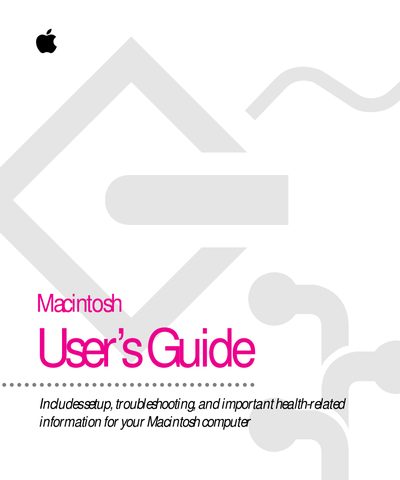 Apple Macintosh LC 630 User Guide - cover page