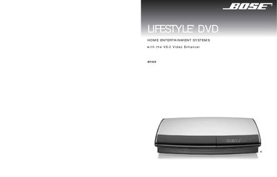 Bose LIFESTYLE DVD User Manual - cover page
