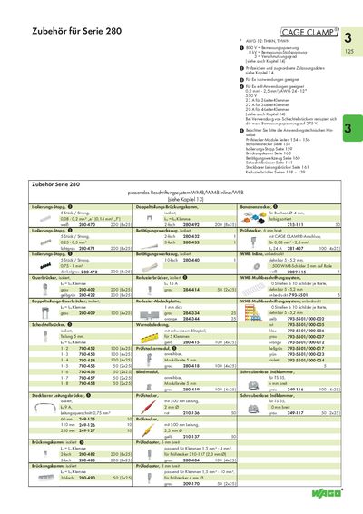 Wago Serie 280 Technology Data