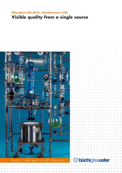 Buchi Biichi chemReactors Product Manual - cover page
