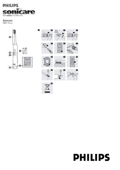 Philips Sonicare 4000+ Series User Guide - cover page