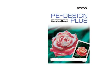 Brother PE-Design USB Writer Operation Manual - cover page