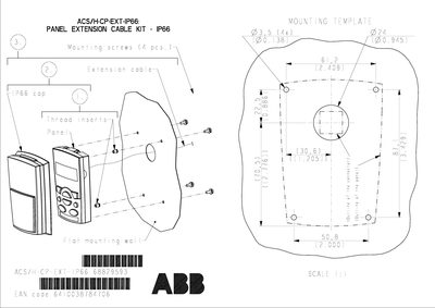 ABB ACS/H-CP-EXT-IP66 PANEL EXTENSION CABLE KIT IP66  - cover page