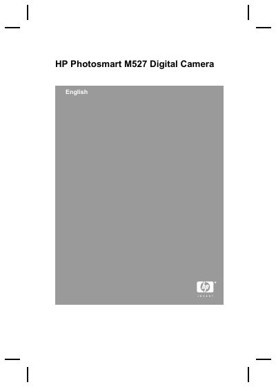 HP Photosmart M527 Digital Camera Quick Start Guide