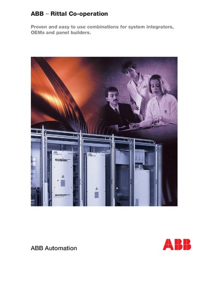 ABB ACS 600 & Rittal TS Cabinet Cooperation Manual - cover page