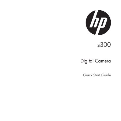 HP s300 Digital Camera Quick Start Guide