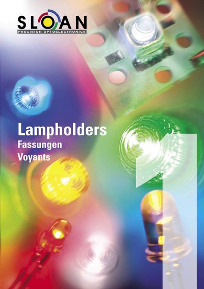 Sloan Lampholders Indicator Lights Product Catalog - cover page