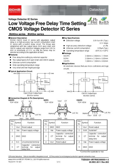 rohm BU4209FVE handbook - cover page