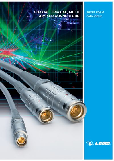 LEMO Coaxial Triaxial Mixed Connectors Short Form Catalogue - cover page