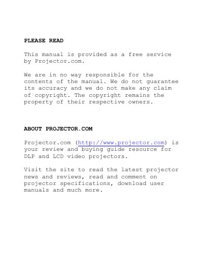 NEC MultiSync MT1055/MT1050/MT850 LCD Projector User's Manual - cover page