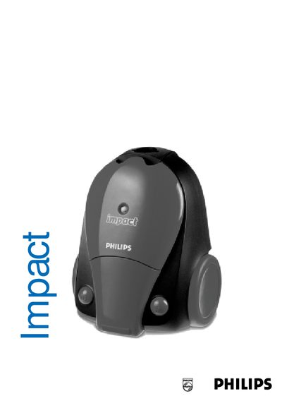 Philips Impact Vacuum Cleaner User Manual - cover page