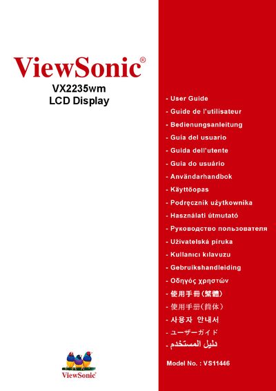 ViewSonic VX2235wm LCD Display User Guide