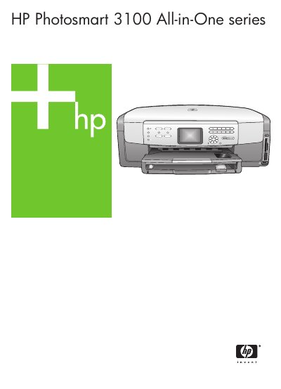 HP Photosmart 3100 All-in-One User Manual - cover page