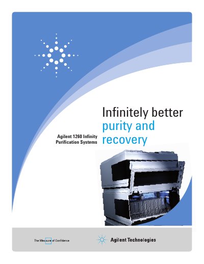 Agilent 1260 Infinity Purification Systems Product Brochure - cover page