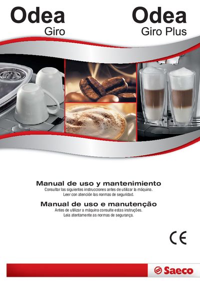 saeco SUP031OR User Guide ( English ) - cover page