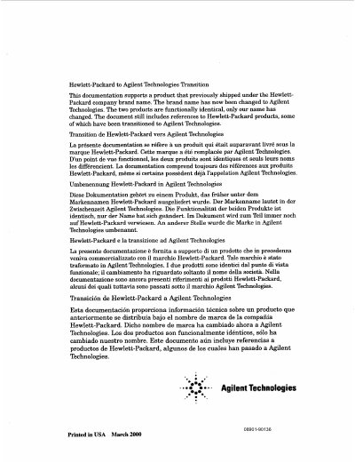 Hewlett-Packard 8901A Modulation Analyzer Service Manual - cover page