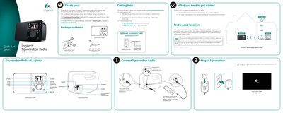 Logitech Squeezebox Radio Quick Start Guide - cover page
