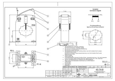 RITZ KS 79-05 Window Type Current Transformer Datasheet - cover page