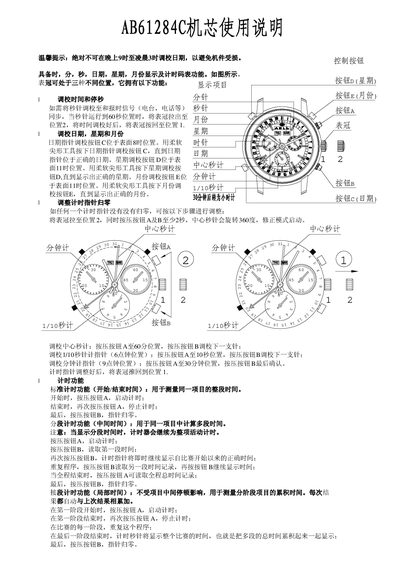 AB AB61284C Movement User Manual - cover page