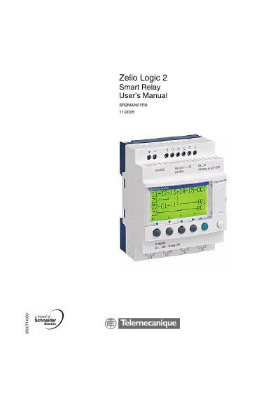 Schneider Electric Zelio Logic 2 Smart Relay User's Manual