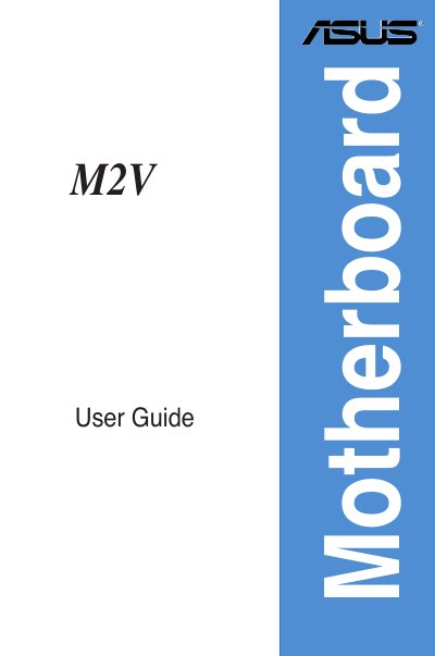 ASUS M2V Motherboard User Manual - cover page
