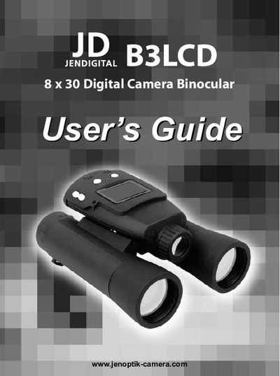 JD B3LCD Camera Binocular User Manual - cover page