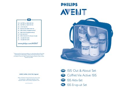 Philips AVENT ISIS Manual Breast Pump User Manual - cover page