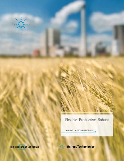 Agilent 720/730 Series ICP-OES Product Brochure - cover page