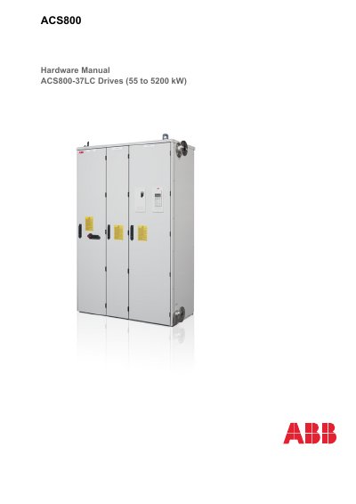 ABB ACS800-37LC Drives Hardware Manual - cover page