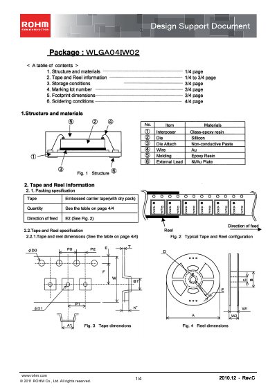 ROHM WLGAO4IW02 Design Support Document - cover page