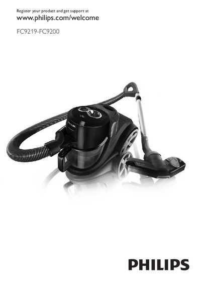 Philips FC9219-FC9200 Vacuum Cleaner User Manual - cover page