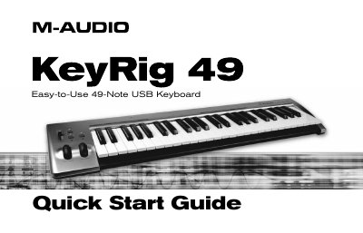 M-Audio KeyRig 49 Quick Start Guide - cover page