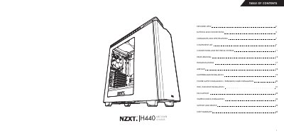 NZXT H440 Mid Tower Chassis User Manual - cover page